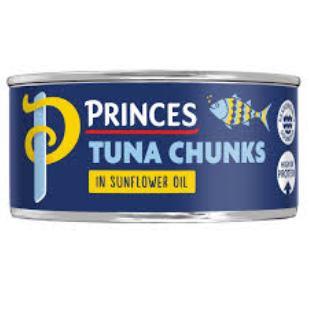 PRINCES TUNA CHUNK IN SUNFLOWER OIL 160G